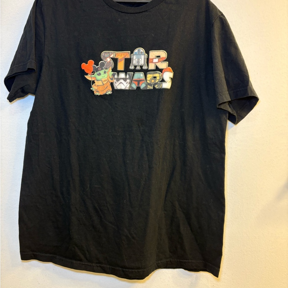 Star Wars Kids Black Tee with Colorful Graphic